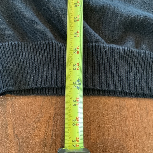 Frederick Anderson Copenhagen 1/4 Zip Navy Cotton Sweater L Mock‎ Neck Preppy - Picture 7 of 9